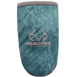 Koverz Realtree Fishing L-RTF Turquoise Camo Neoprene H20 Bottle Sleeve 24 30 oz